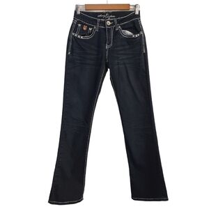 Sexy Couture Women's Blue Rhinestone Embellished Jeans Size 5